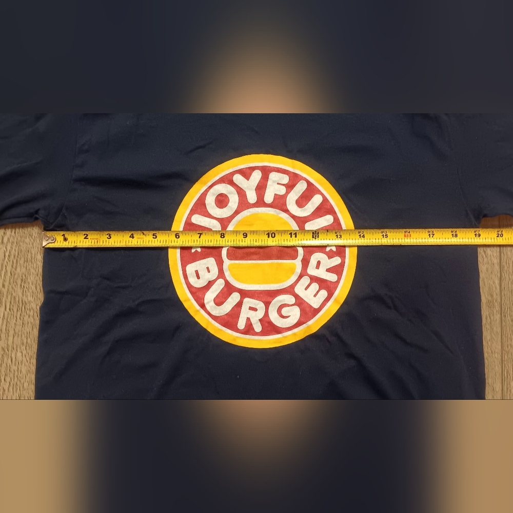 Joyful Burger Long Sleeve Blue T-Shirt, Medium Size. - Picture 3 of 7